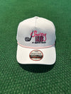 Swing Hub White Hat Pink Logo