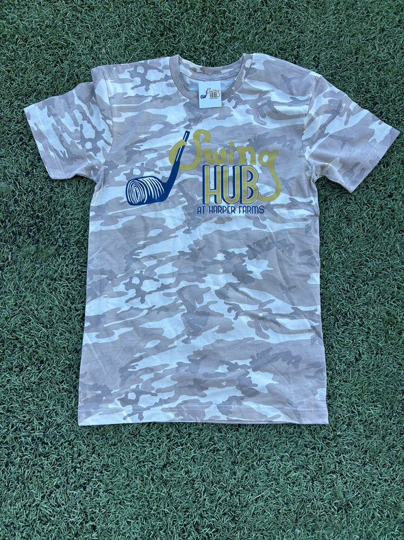 Swing Hub Camo Tee Logo