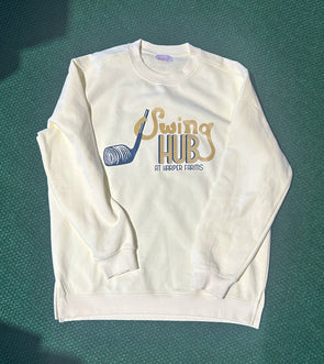 Swing Hub Logo Cream Sweatshirt