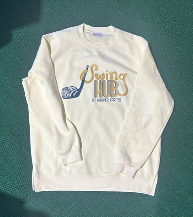 Swing Hub Logo Cream Sweatshirt