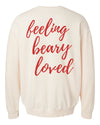 Feeling Beary Loved Cozy Crew Cream Sweatshirt