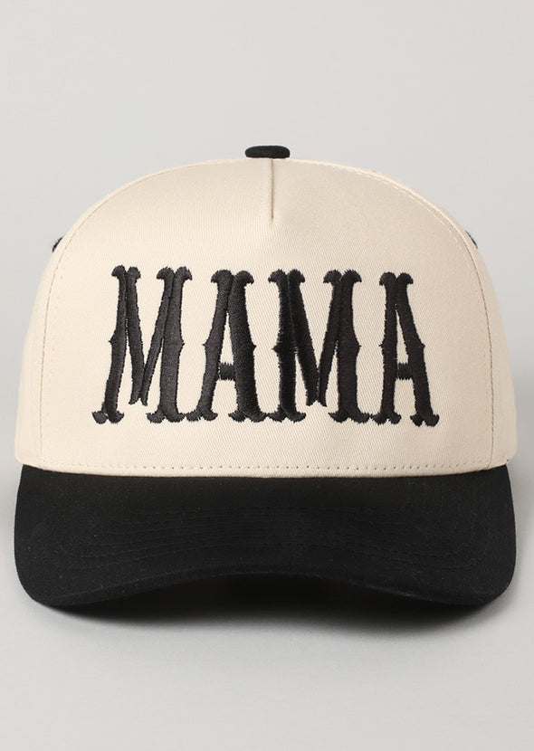 Mama Black/Cream Trucker Hat